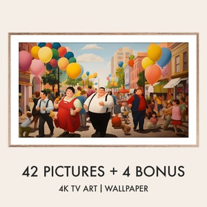 Botero&#39;s Scenes - Samsung TV The Frame 4K - 42 Pictures + 4 Bonus
