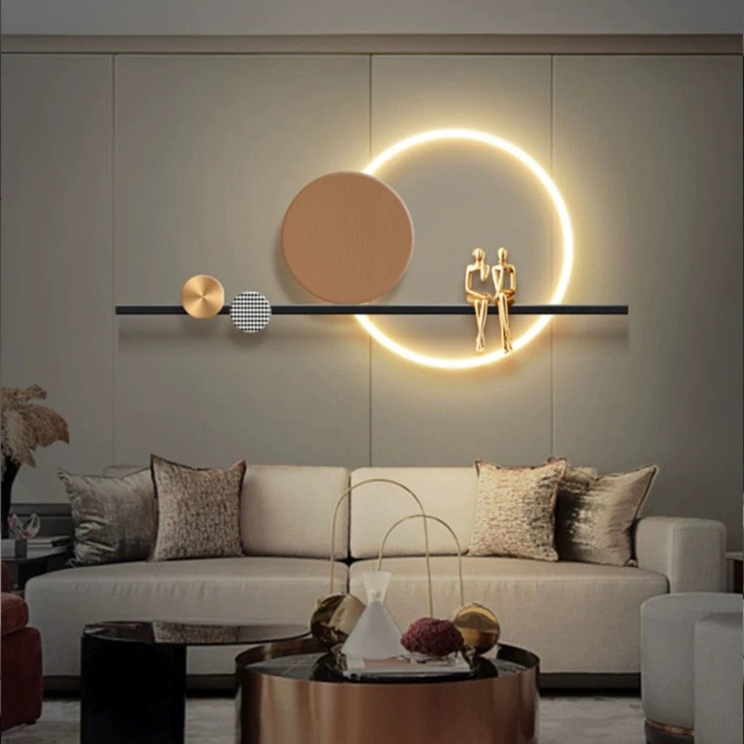 Wall Art LED Lights Kitchen Decor Unique Led Hanging LED Lamp Acrylic ...