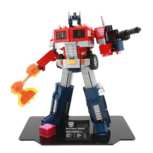 Acrylic Display Stand Fits LEGO 10302, Transformers Optimus Prime - Set Not Included