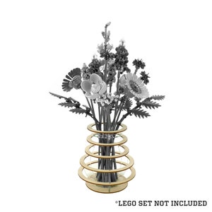Floating Rings Vase for LEGO® Flowers (Large)