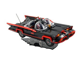Acrylic Display Stand Fits LEGO 76328, The Classic TV Series Batmobile - Set Not Included