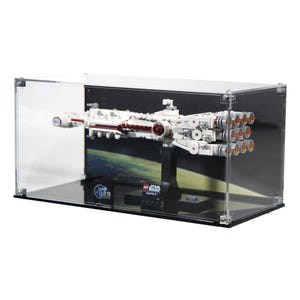 Acrylvitrine voor LEGO 75376, Tantive IV met uv-geprinte achtergrond (set niet inbegrepen)