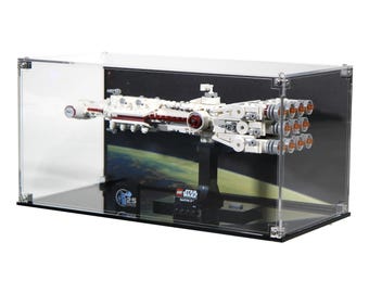 Acryl-Schaukasten für LEGO 75376, Tantive IV mit UV-bedrucktem Hintergrund - Set nicht enthalten