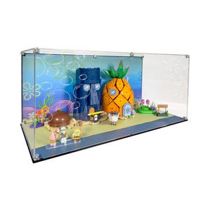 Acrylic Display Case Compatible with LEGO 11386 - SpongeBob SquarePants: Bikini Bottom