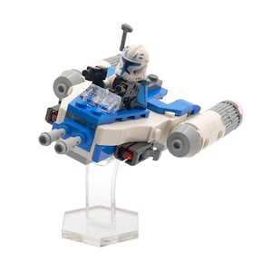 Acrylic Display Stand Fits LEGO 75391, Captain Rex Y-Wing Microfighter - Set Not Included