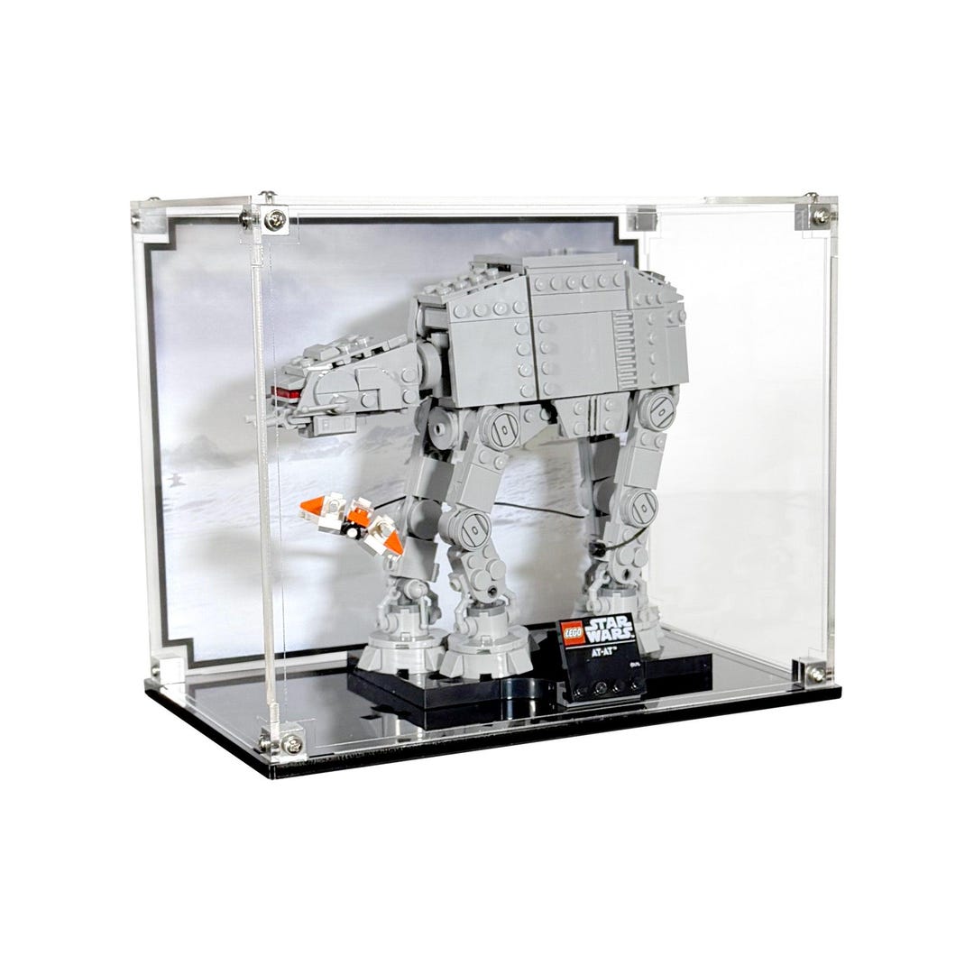 Acrylic Display Case Fits LEGO 75440, AT-AT With Printed Background ...
