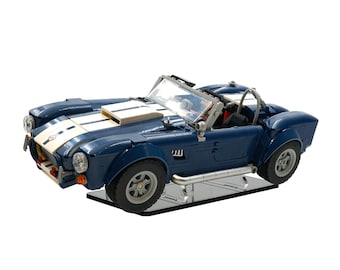 Acryl displaystandaard past op LEGO 10357, Shelby Cobra 427 S/C (set niet inbegrepen)