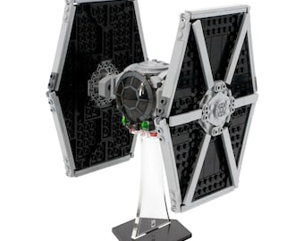 Acrylic Display Stand Fits LEGO 75300, Imperial TIE Fighter - Set Not Included