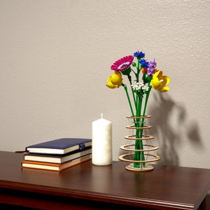 Floating Rings Vase für LEGO® Blumen (Klein)