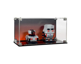 Acrylic Display Case fits LEGO 40924, Megatron Robot & Vehicle with UV-Printed Background - Set Not Included
