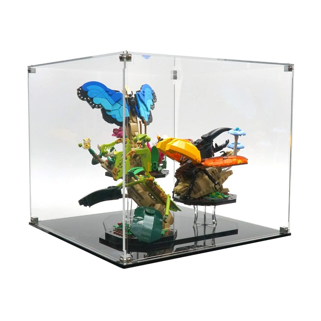 Display Case for 21342 - the Insect Collection With Stand, Clear Back ...
