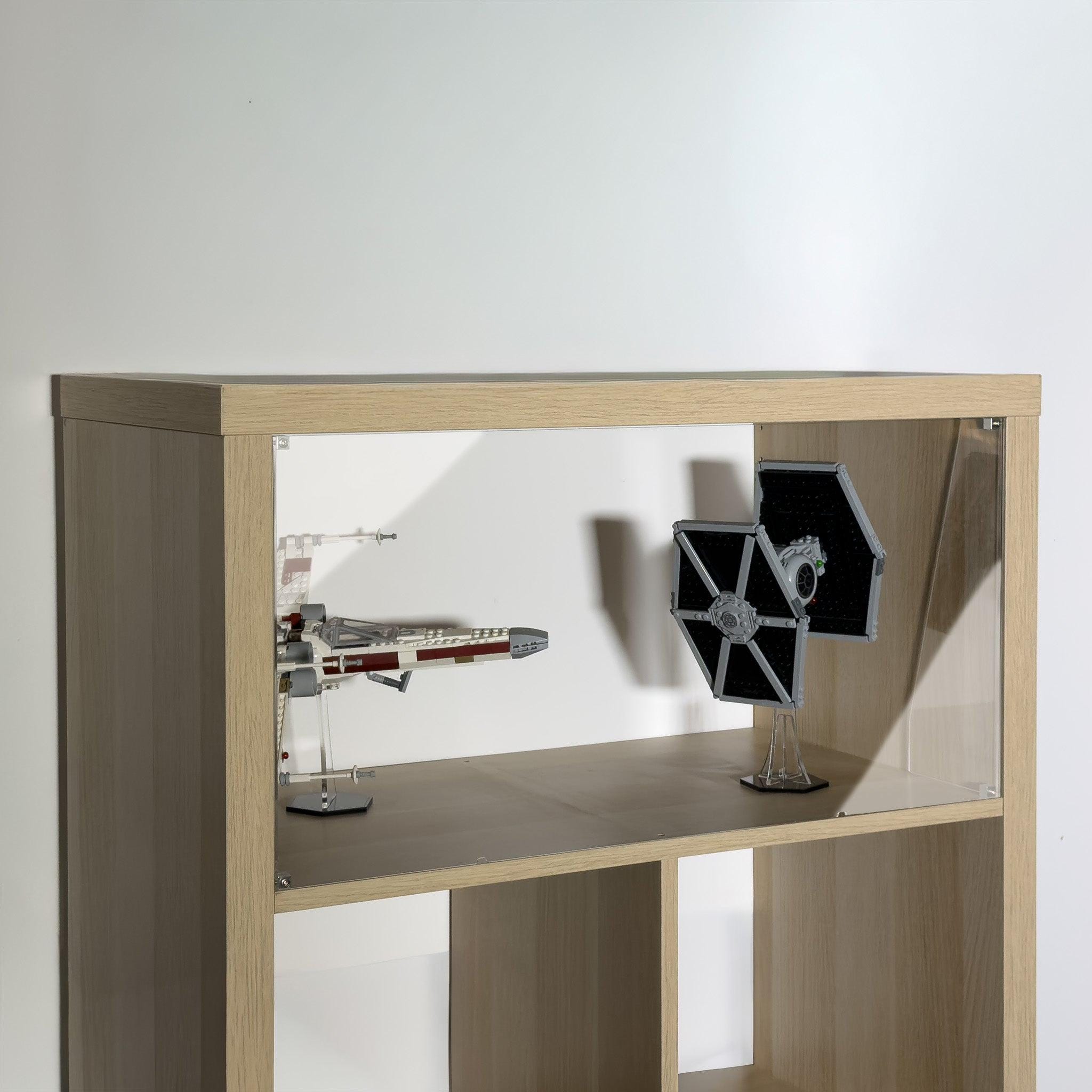 IKEA KALLAX（ダブルワイドウィンドウ）に適合するアクリル製 