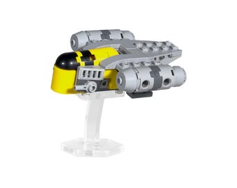 Acrylic Display Stand fits LEGO 30728, The Razor Crest Mini-Build - Set Not Included