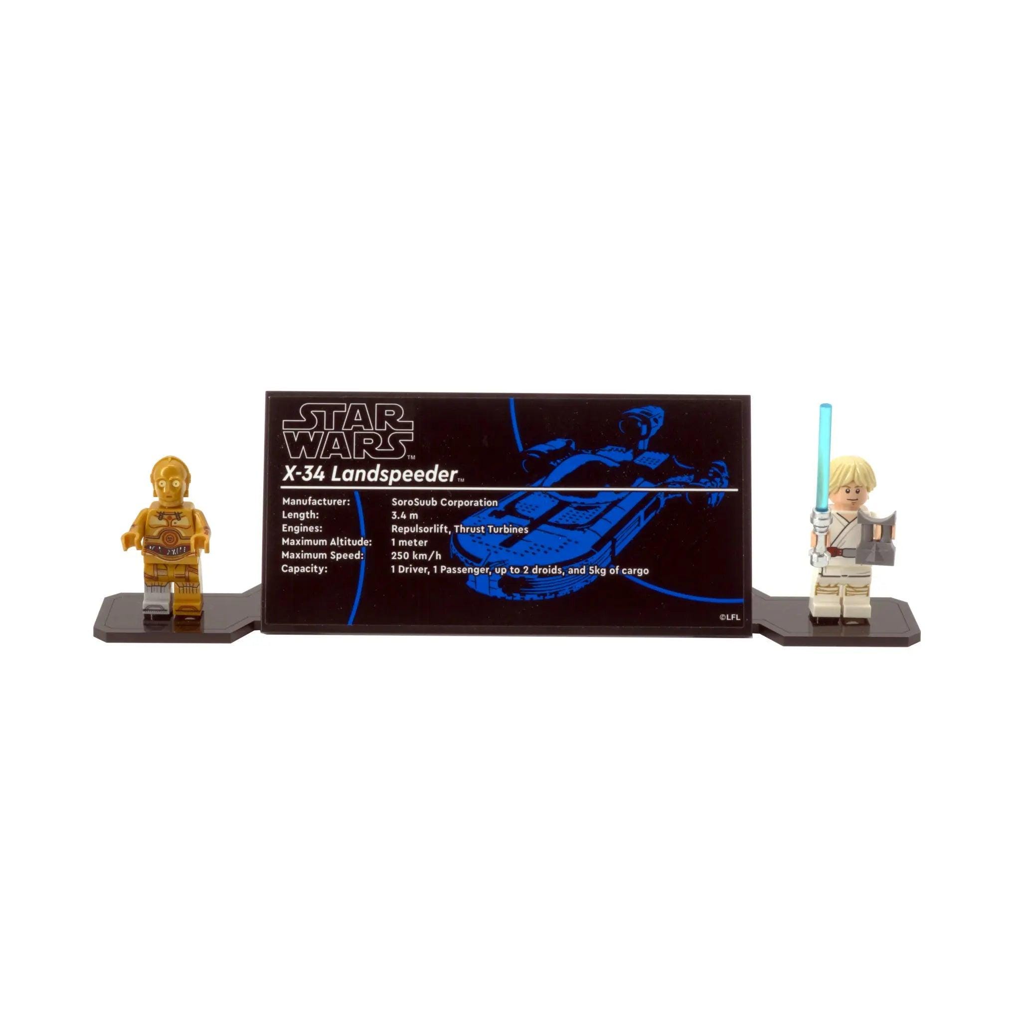 アクリル製ディスプレイスタンド（LEGO 75341 ルーク・スカイ