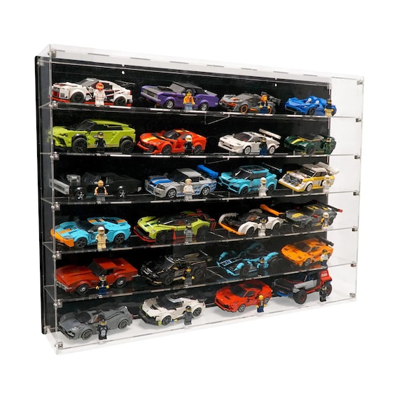 Wall-mount Display Case for 24 LEGO Speed Champions Cars UK