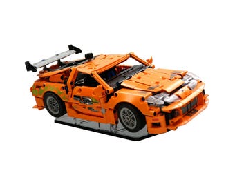 Supporto in acrilico compatibile con il set LEGO 42204, Fast and Furious Toyota Supra MK4 - Set non incluso