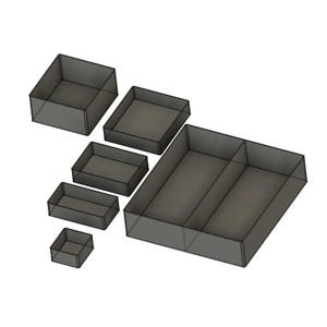 Brick Organizers for Popular Alex Drawer System and others (3D Print Files)