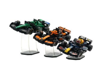 Acrylic Display Stand Fits LEGO 2025 Speed Champions F1 Series (77242 - 77251) - Set Not Included