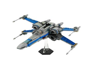 Acrylic Display Stand Fits LEGO 75301, 75149, 75102, X-Wing Fighter - Set Not Included