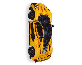 Soporte de exhibición de acrílico para montaje en pared, compatible con LEGO 42172, McLaren P1 - Set no incluido