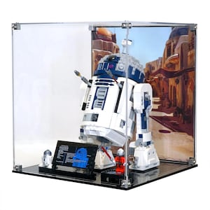 R2-D2専用ディスプレイケース レゴ® R2D2™ セット 75379 用アクリル製ディスプレイケース - 米国製