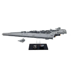 Soporte de exhibición acrílico compatible con LEGO 75356, Destructor Estelar Super Ejecutor - Set no incluido
