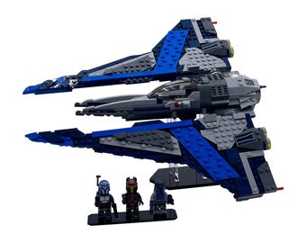 Acrylic Display Stand Fits LEGO 75316, Mandalorian Starfighter - Set Not Included