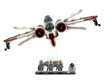 Supporto in acrilico compatibile con il set LEGO 75402, caccia stellare ARC-170 - Set non incluso