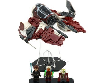 Supporto in acrilico compatibile con il set LEGO 75401, Intercettore Jedi di Ahsoka - Set non incluso