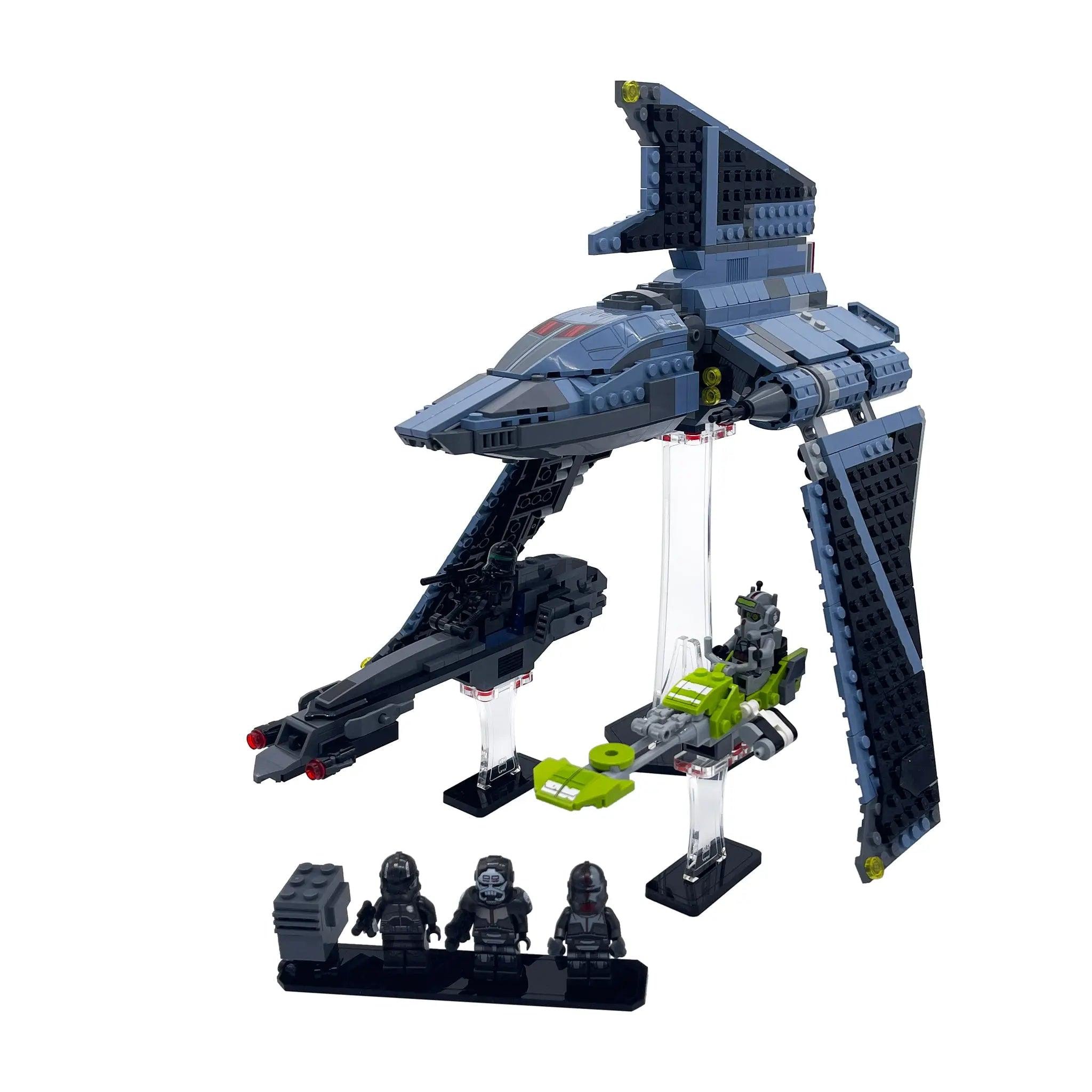 Light Kit Republic Bricks Bad Batch Shuttle Display Stand For