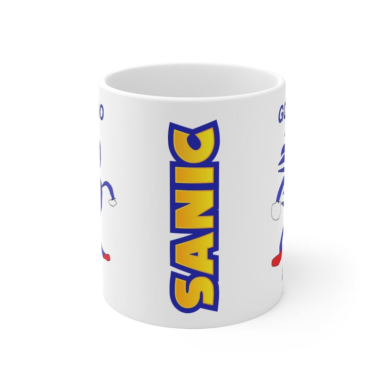 Sanic Hedgehog, Gotta Go Fast Sanic Meme Mug bild 3