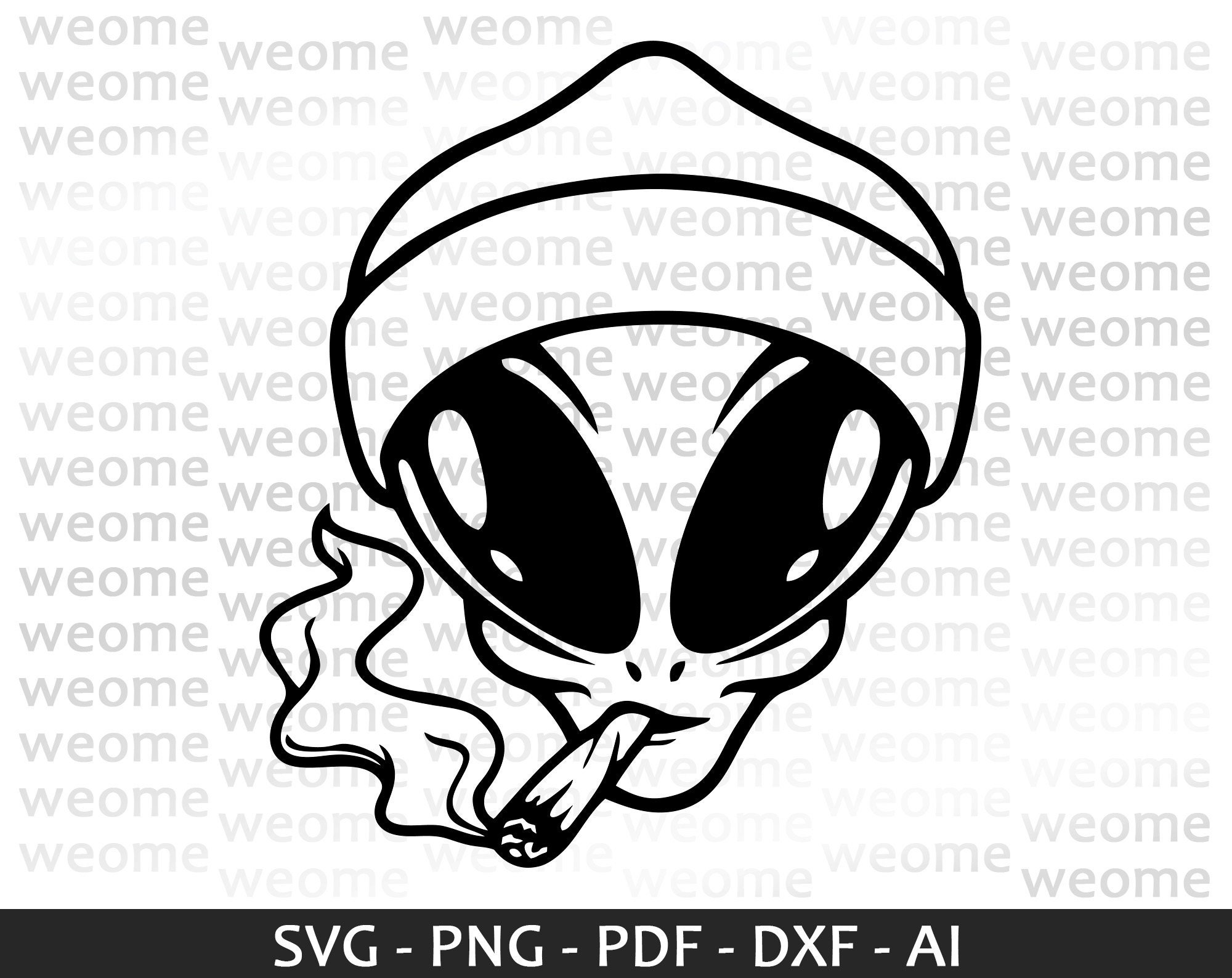 Ufo Alien Svg Download File for Cricut, Laser Cut and Print, Commercial