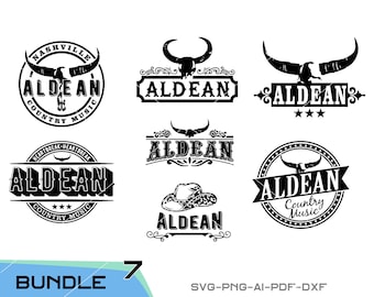Plik do pobrania pakietu Aldean Bundle svg do Cricut, cięcia laserowego i drukowania, do użytku komercyjnego