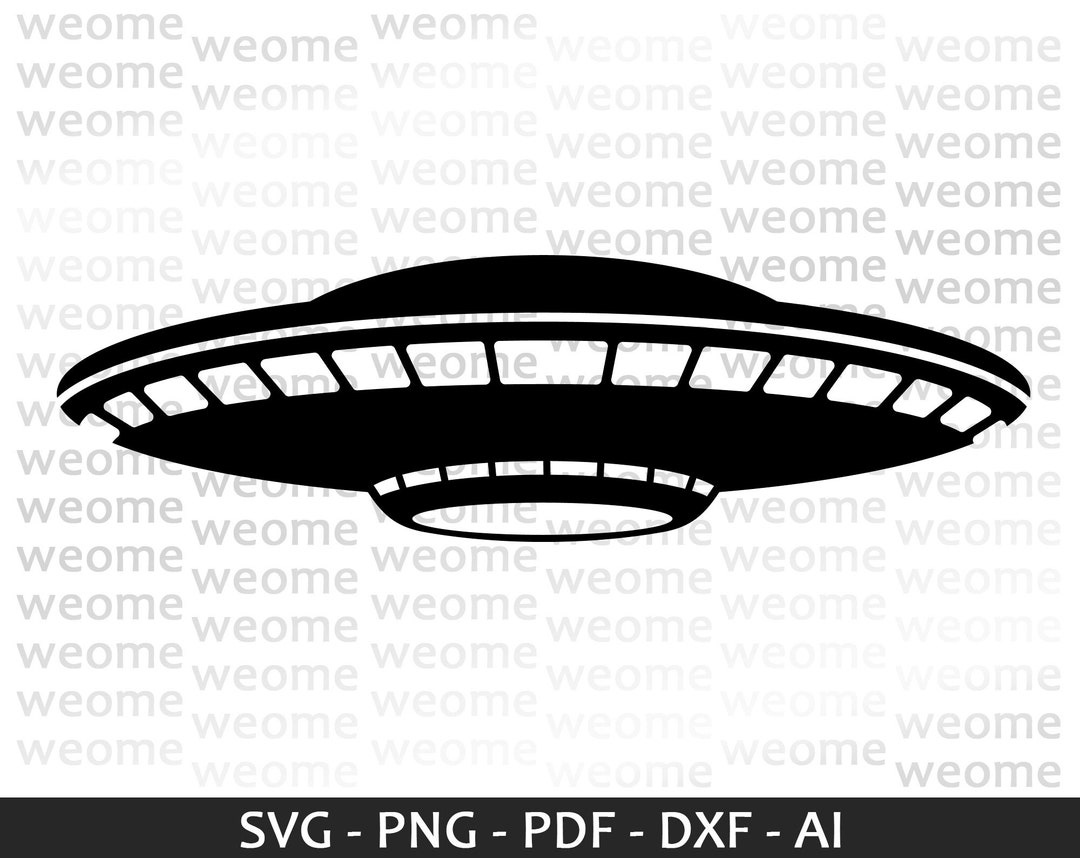 Ufo Alien Svg Download File for Cricut, Laser Cut and Print, Commercial