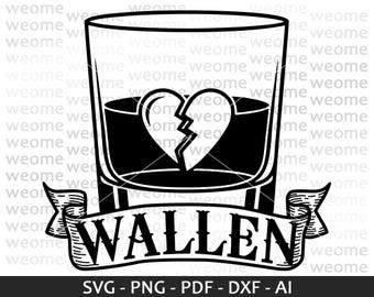 Whiskey Glass svg download file for Cricut, Laser cut and Print, Commercial use