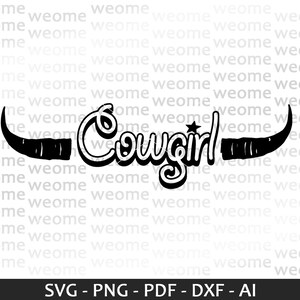 Cowgirl svg download file for Cricut, Laser cut and Print, Commercial use