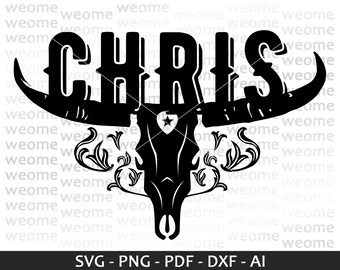 Chris svg download file for Cricut, Laser cut and Print, Commercial use