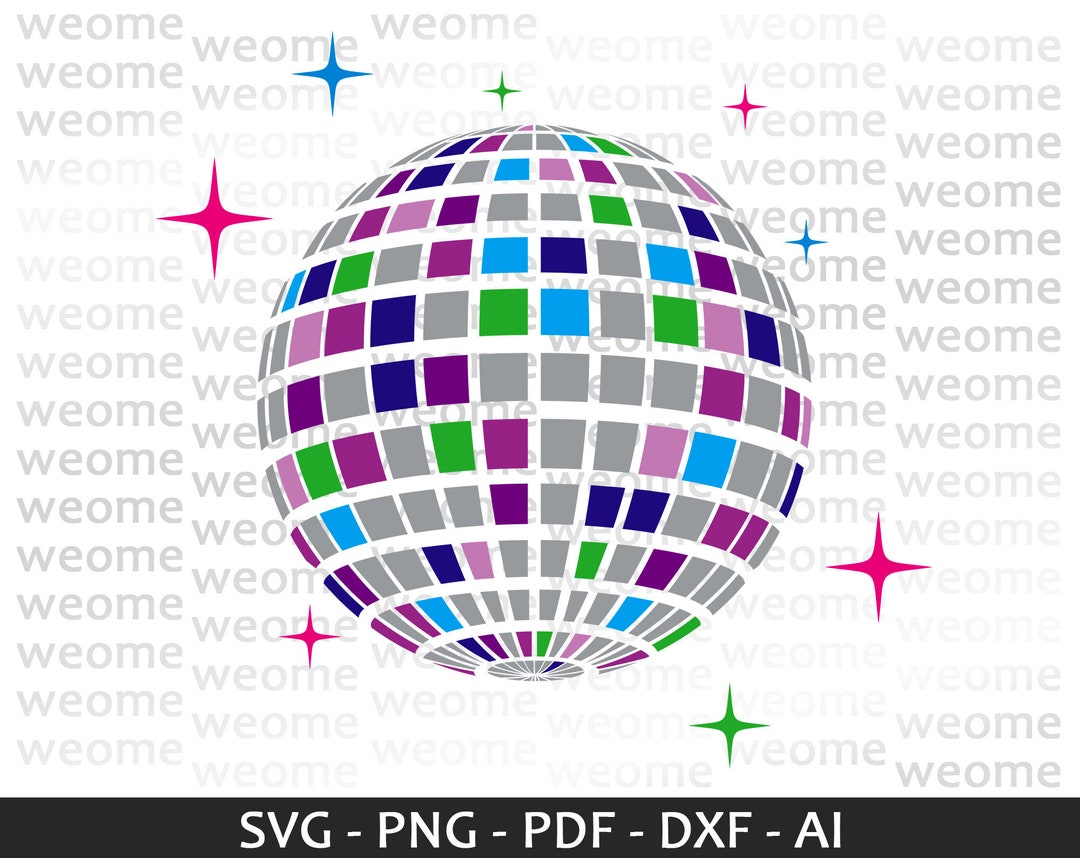 Mirror Ball Svg Download File for Cricut, Laser Cut and Print