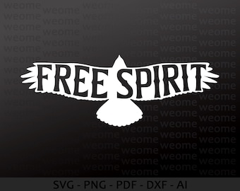 Free Spirit SVG: Cricut, cięcie laserowe, drukowanie (pobieranie cyfrowe)