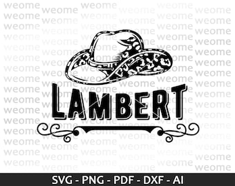 Lambert svg download file for Cricut, Laser cut and Print, Commercial use