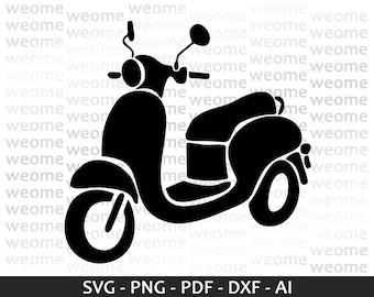 Vespa svg download file for Cricut, Laser cut and Print, Commercial use