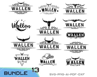 Pobierz plik Wallen Bundle svg do Cricut, cięcia laserowego i drukowania, użytku komercyjnego