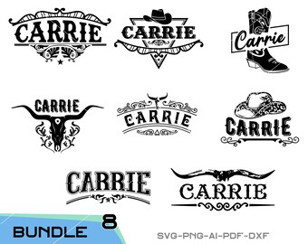 Plik do pobrania Carrie Bundle w formacie svg do Cricut, cięcia i drukowania laserowego, do użytku komercyjnego