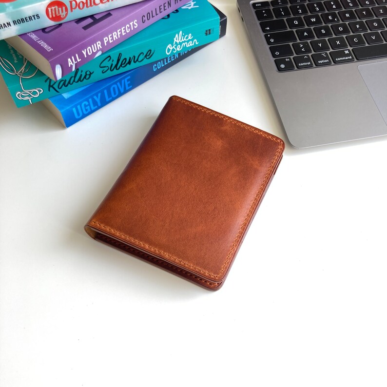 Brown Leather Passport Holder Veg Tan leather Passport wallet Personalized Passport Wallet Customisable Passport Cover Unique Gift image 7