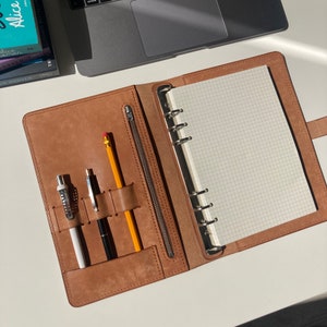 personalized leather journal • refillable notebook • leather bound journal • leather cover journal • premium leather notebook for writers