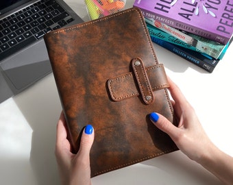 a5 notebook cover • leather journal • leather notebook • traveler's notebook • leather sketchbook • leather portfolio • refillable notebook