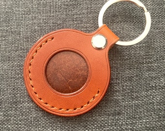 AirTag Keychain Personalized AirTag Holder AirTag Keyring Customized Airtag Keychain Leather Loop Handmade bag charm Air Tag Key Cove