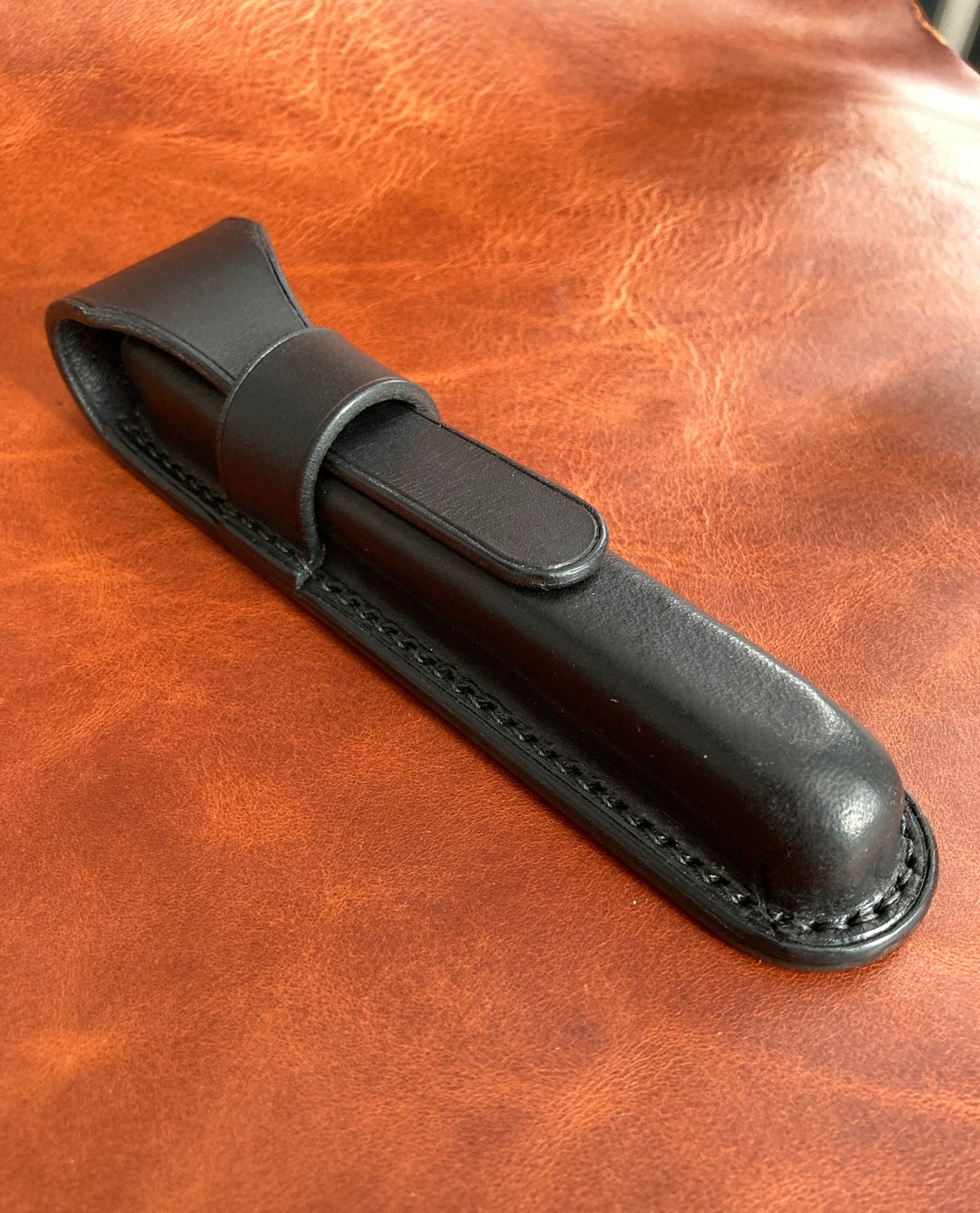 Leather Pen Case Single Pen Holder Pen Sleeve Leather Pen Pouch Gift