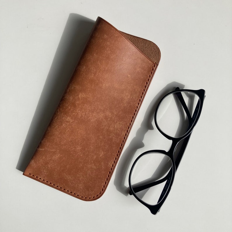 Sunglasses case leather glasses case eyeglasses case glasses case glasses pouch custom soft eyeglasses case Reading glasses case Whisky Art Maya