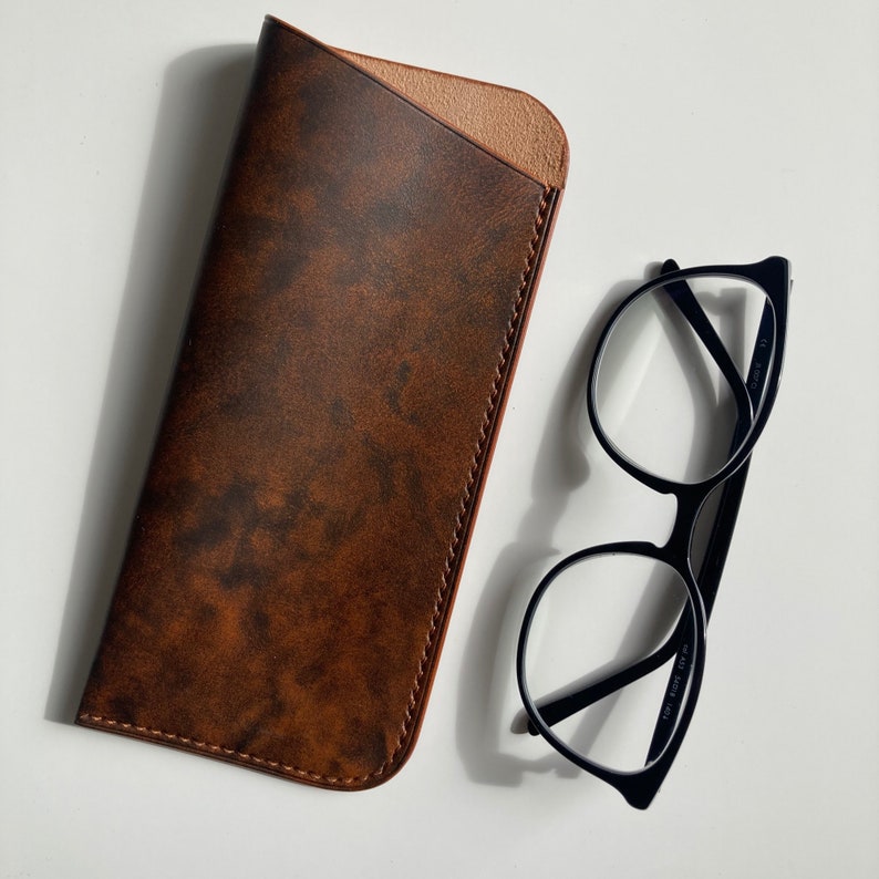 Sunglasses case leather glasses case eyeglasses case glasses case glasses pouch custom soft eyeglasses case Reading glasses case Caffe Art Martina